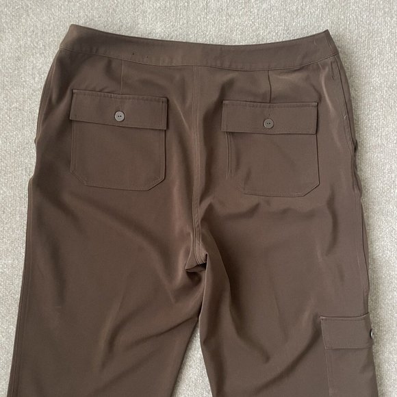 Chico's Pants Womens 1.5 (Size 10) Brown Crop Cargo Stretch Additions Casual - Picture 10 of 11